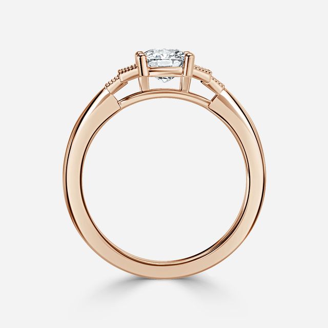 Ayana Rose Gold Vintage Engagement Ring