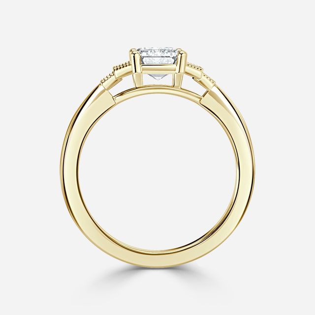 Ayana Yellow Gold Vintage Engagement Ring