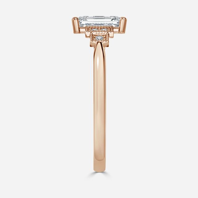 Ayana Rose Gold Vintage Engagement Ring