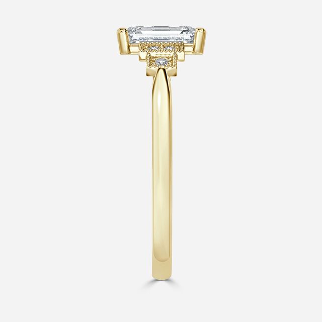 Ayana Yellow Gold Vintage Engagement Ring