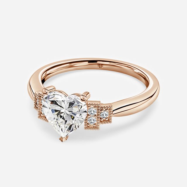Ayana Rose Gold Vintage Engagement Ring