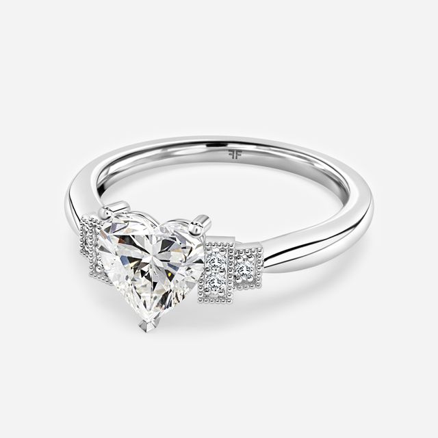 Ayana White Gold Vintage Engagement Ring
