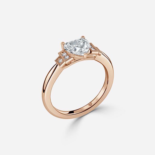 Ayana Rose Gold Vintage Engagement Ring