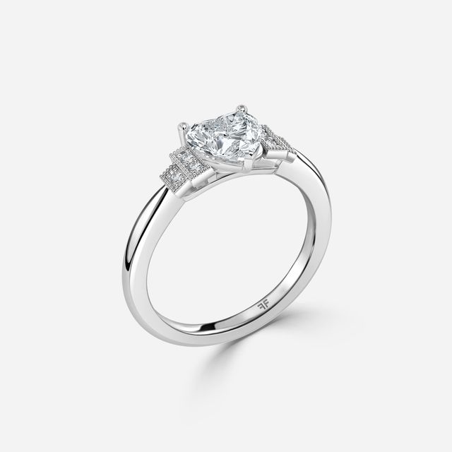 Ayana White Gold Vintage Engagement Ring