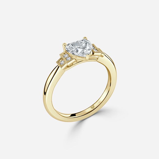 Ayana Yellow Gold Trilogy Engagement Ring