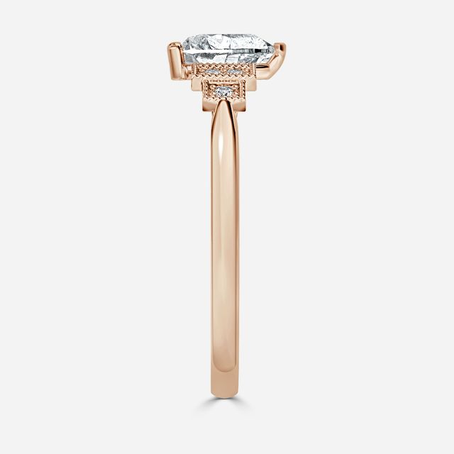 Ayana Rose Gold Vintage Engagement Ring