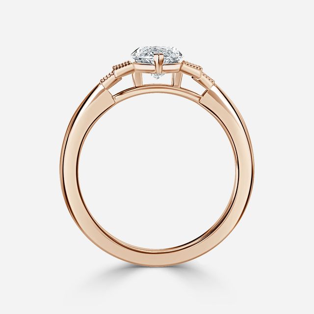 Ayana Rose Gold Vintage Engagement Ring