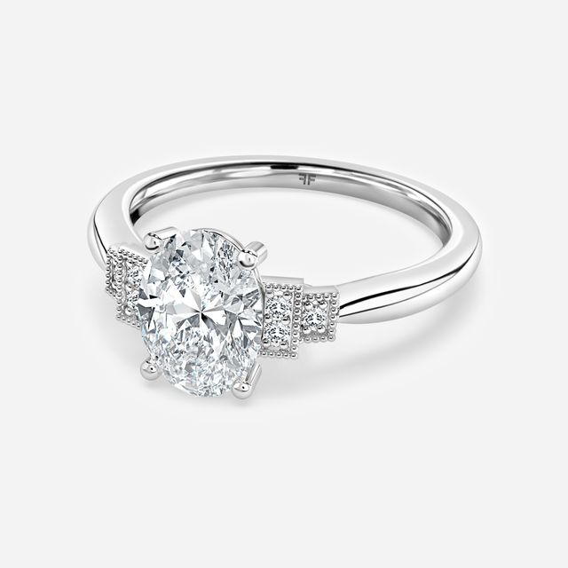 Ayana White Gold Trilogy Engagement Ring