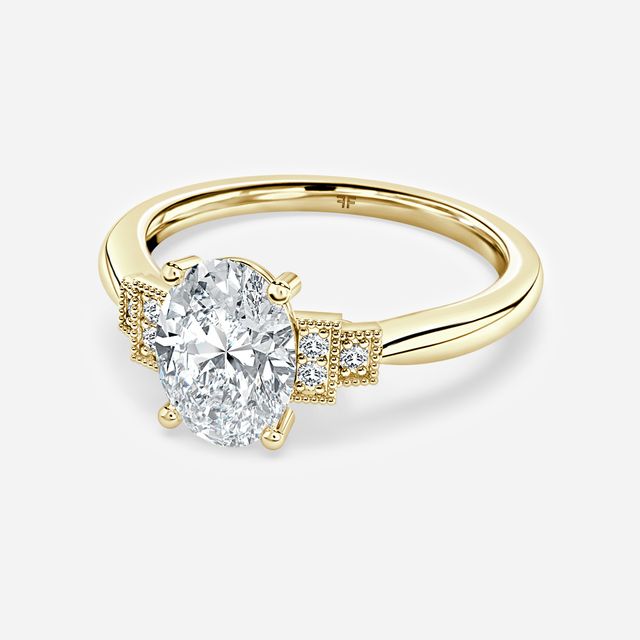 Ayana Yellow Gold Trilogy Engagement Ring