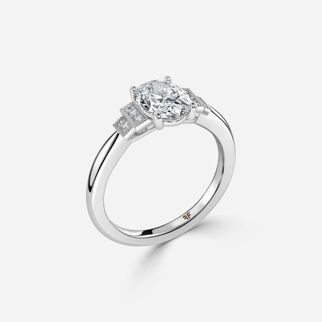 Ayana White Gold Trilogy Engagement Ring