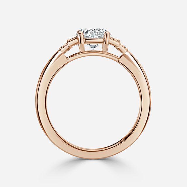 Ayana Rose Gold Vintage Engagement Ring