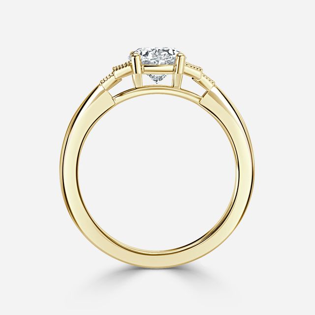 Ayana Yellow Gold Trilogy Engagement Ring