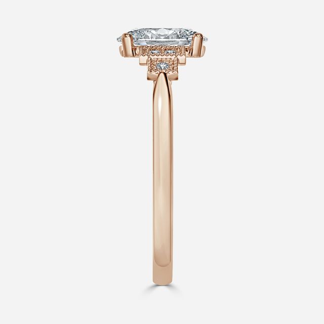 Ayana Rose Gold Vintage Engagement Ring