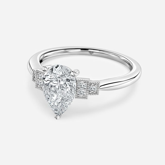 Ayana White Gold Trilogy Engagement Ring