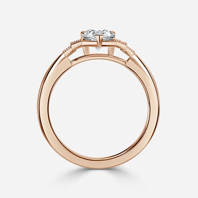 Ayana Rose Gold Trilogy Engagement Ring