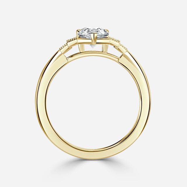 Ayana Yellow Gold Trilogy Engagement Ring