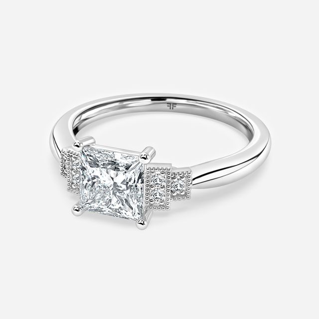Ayana White Gold Trilogy Engagement Ring