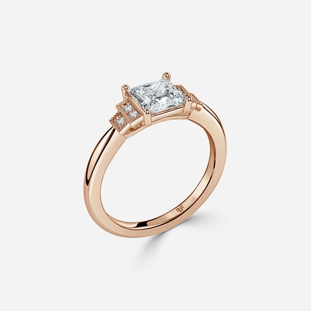 Ayana Rose Gold Vintage Engagement Ring