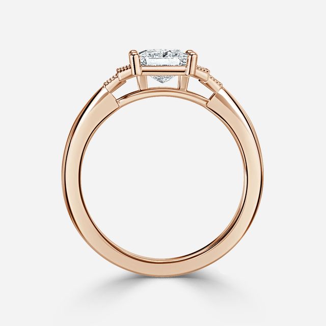 Ayana Rose Gold Vintage Engagement Ring
