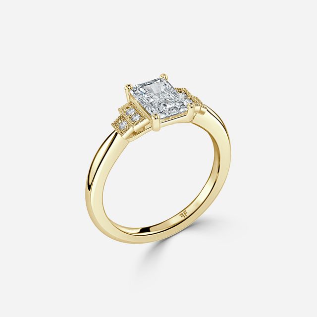 Ayana Yellow Gold Trilogy Engagement Ring
