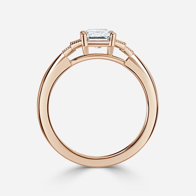 Ayana Rose Gold Vintage Engagement Ring