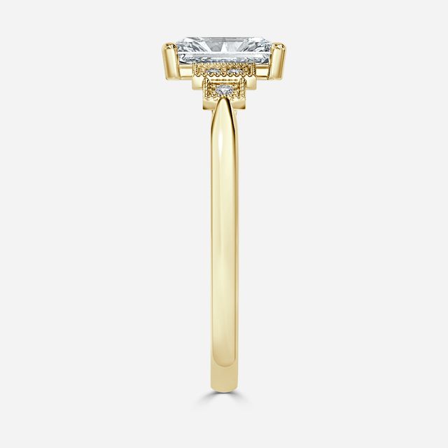 Ayana Yellow Gold Trilogy Engagement Ring