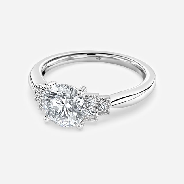 Ayana White Gold Trilogy Engagement Ring