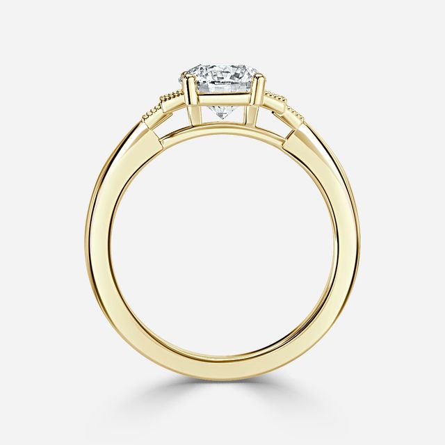Ayana Yellow Gold Vintage Engagement Ring