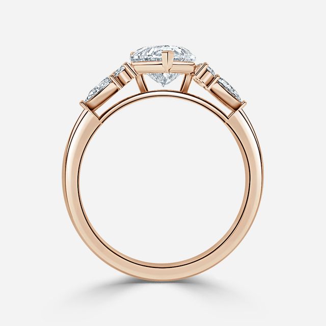 Nanami Rose Gold Trilogy Engagment Ring