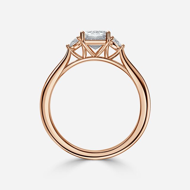 Moonlight Rose Gold Engagement Ring