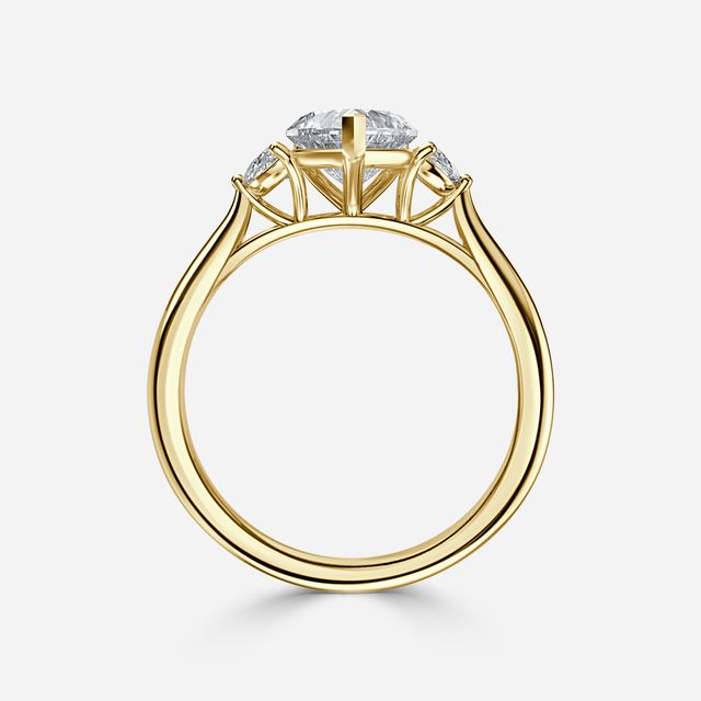 Moonlight Yellow Gold Engagement Ring