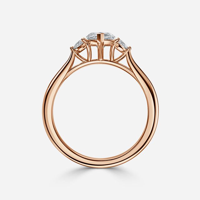 Moonlight Rose Gold Engagement Ring