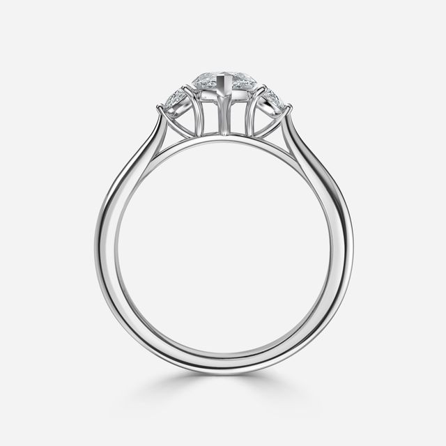 Moonlight White Gold Engagement Ring
