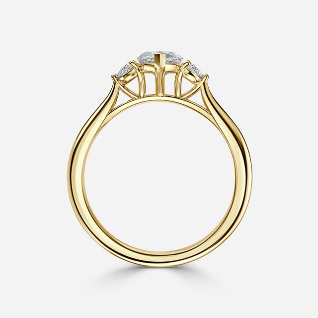 Moonlight Yellow Gold Engagement Ring