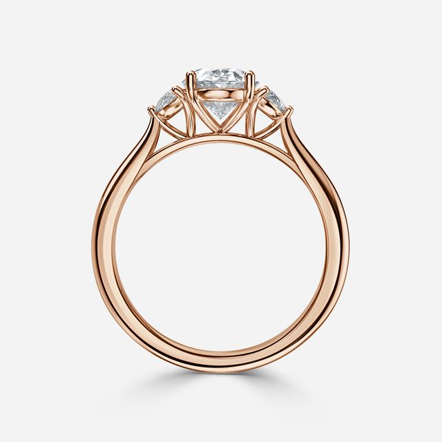 Moonlight Rose Gold Engagement Ring