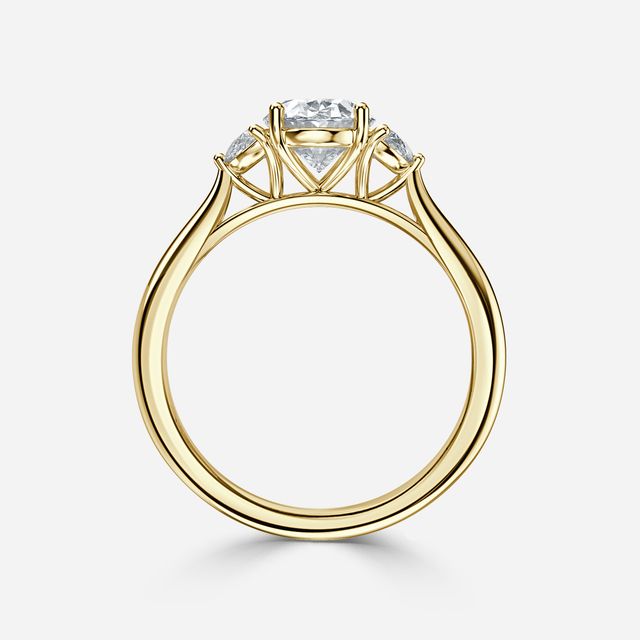 Moonlight Yellow Gold Engagement Ring