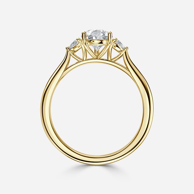 Moonlight Yellow Gold Engagement Ring