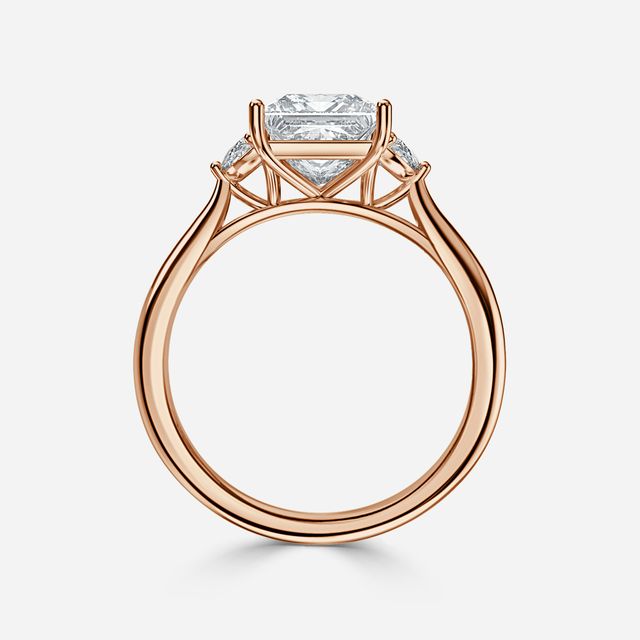 Moonlight Rose Gold Engagement Ring