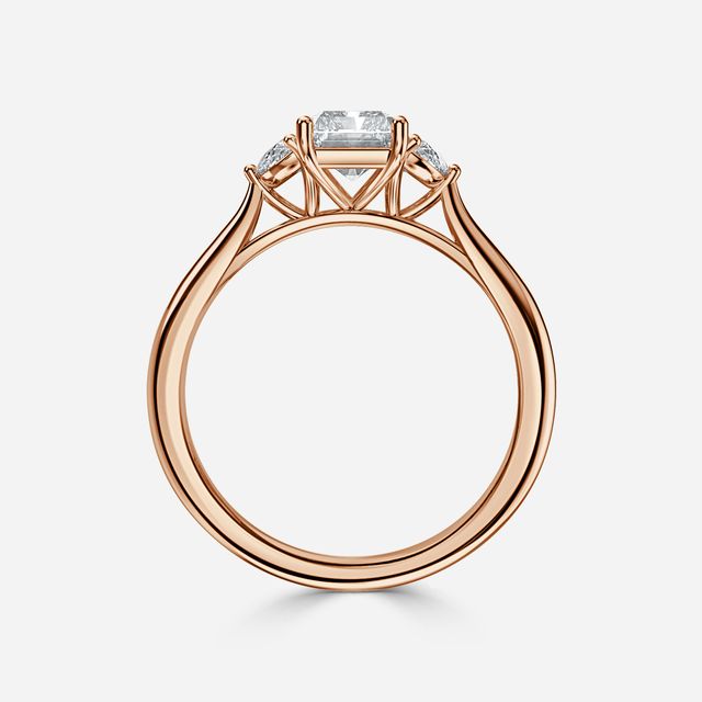 Moonlight Rose Gold Engagement Ring