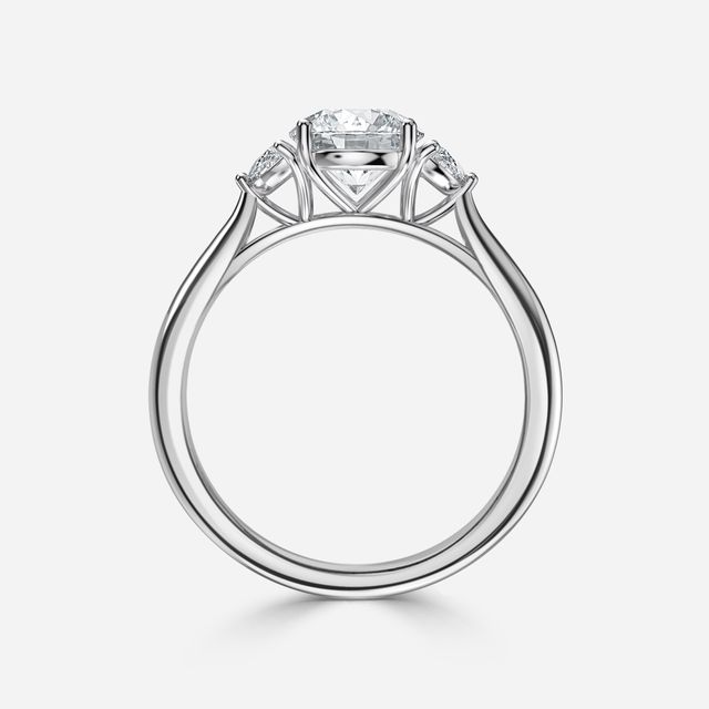 Moonlight White Gold Engagement Ring