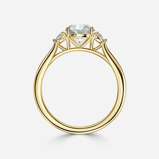 Moonlight Yellow Gold Engagement Ring
