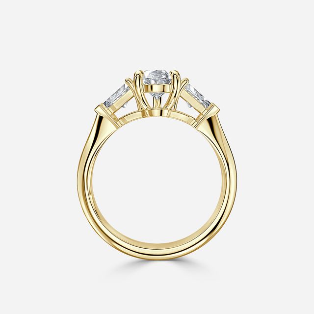 Winston Yellow Gold Vintage Engagement Ring