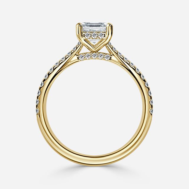 Juliette Pavé Yellow Gold Engagement Ring