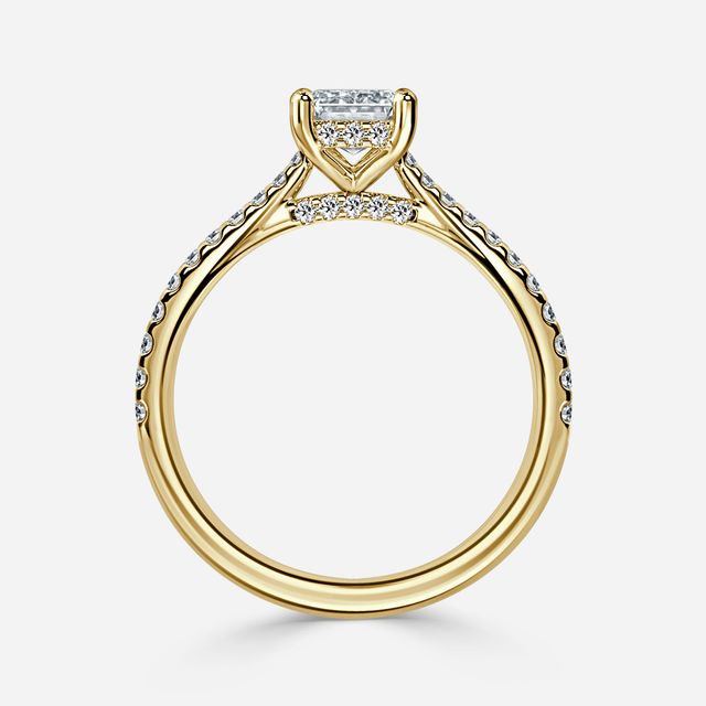 Juliette Pavé Yellow Gold Engagement Ring
