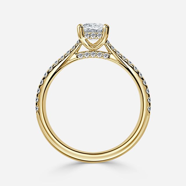 Juliette Pavé Yellow Gold Engagement Ring