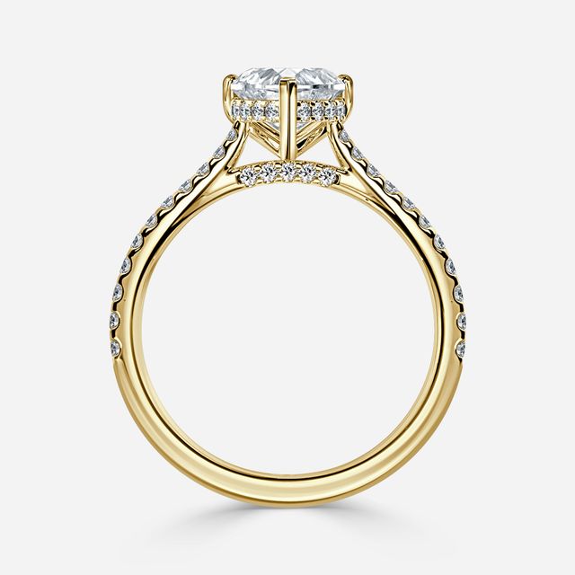 Juliette Pavé Yellow Gold Engagement Ring