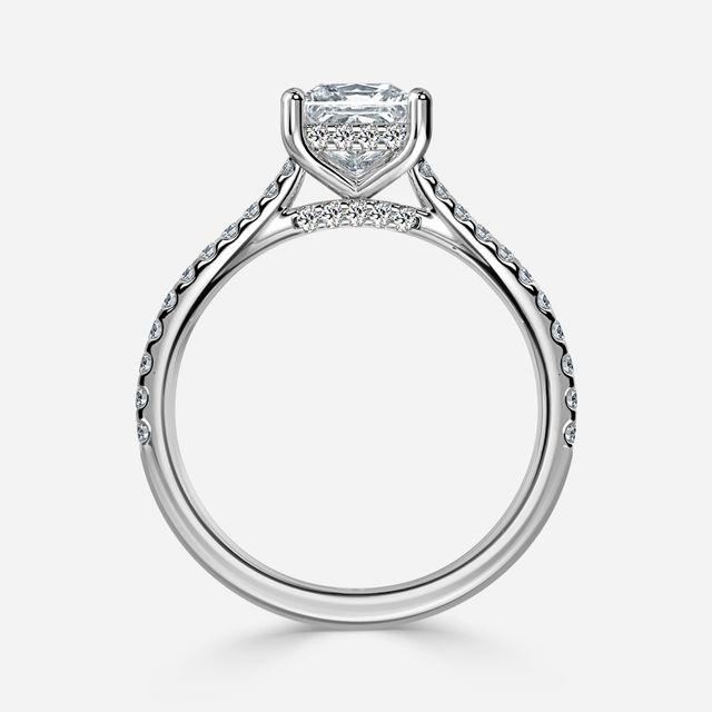 Juliette White Gold Hidden Halo Engagement Ring