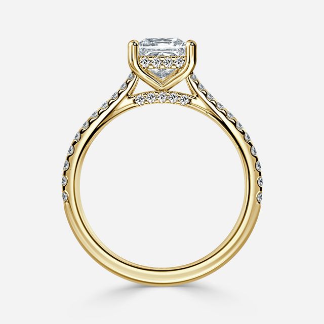Juliette Pavé Yellow Gold Engagement Ring