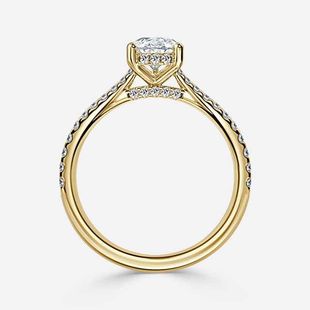 Juliette Pavé Yellow Gold Engagement Ring