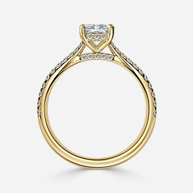 Juliette Pavé Yellow Gold Engagement Ring